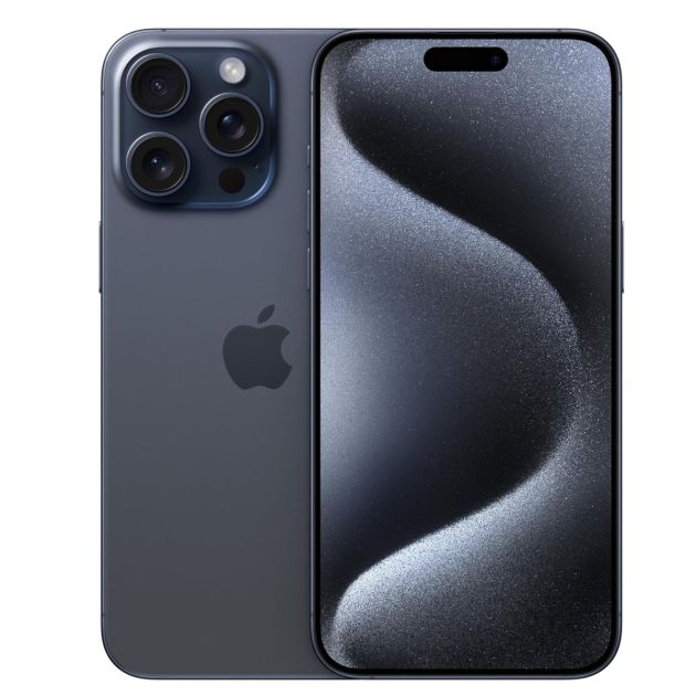 iPhone 15 Pro Max - 256 Go/8Go - 6,7" - Apple A17 Pro - Nano SIM physique et e-sim - 48 MP+12MP+12MP/12MP - 4422mAh - Version internationale - Garantie 12 mois