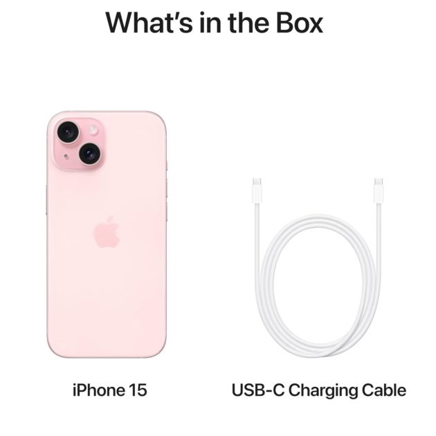 iPhone 15 - 512Go/6Go RAM - 6,1" - Apple A16 Bionic - Nano SIM physique et e-sim - 48 MP+12MP/12MP - 3349mAh - Garantie 12 mois 