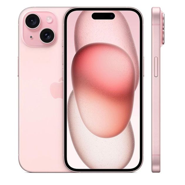 iPhone 15 - 512Go/6Go RAM - 6,1" - Apple A16 Bionic - Nano SIM physique et e-sim - 48 MP+12MP/12MP - 3349mAh - Garantie 12 mois 