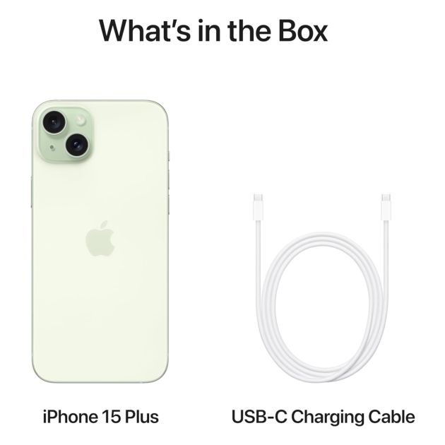 iPhone 15 Plus - 512 Go/6Go RAM - 6,7" - Apple A16 Bionic - Nano SIM physique et e-sim - 48 MP+12MP/12MP - 4383 mAh - Garantie 12 mois 