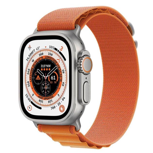 Apple Watch Ultra - GPS + Cellular 49mm - Smart Watch w/Rugged Titanium Case - 12 mois de garantie