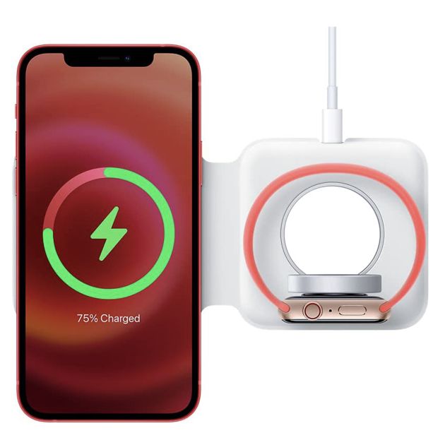 Chargeur Duo Magsafe - Blanc - 06 mois de garantie