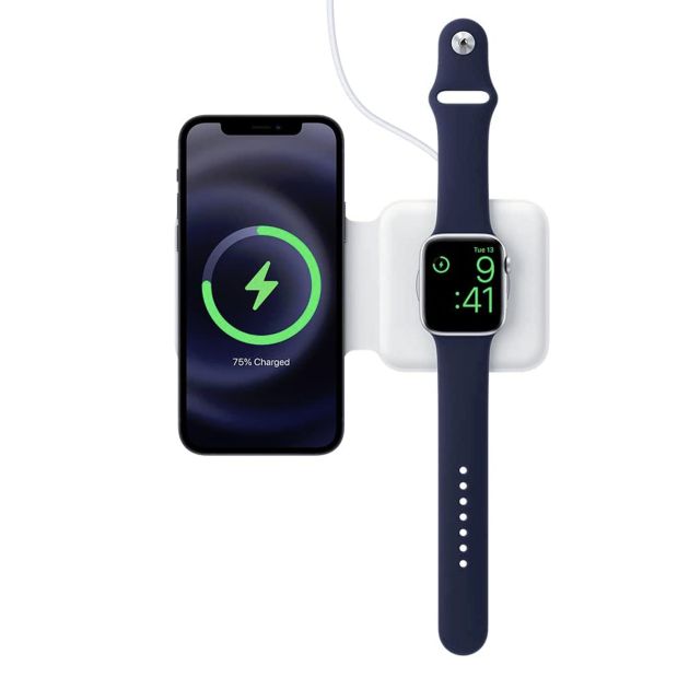 Chargeur Duo Magsafe - Blanc - 06 mois de garantie