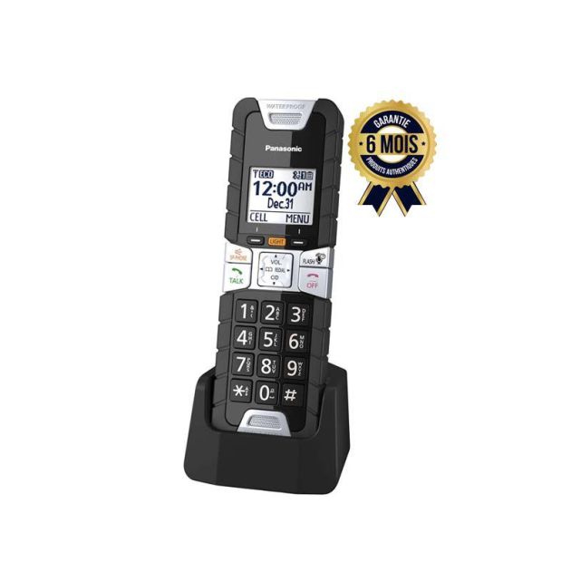 Combiné numérique sans fil extra robuste Panasonic KX-TGTA61B DECT 6.0 Waterproof