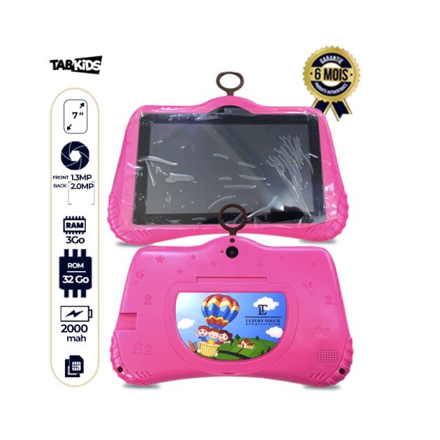 Tablette pour enfants - luxury touch  E825 - 7"- 32/3Go - 1.3/2.0MP - 2000mAh - 6 mois