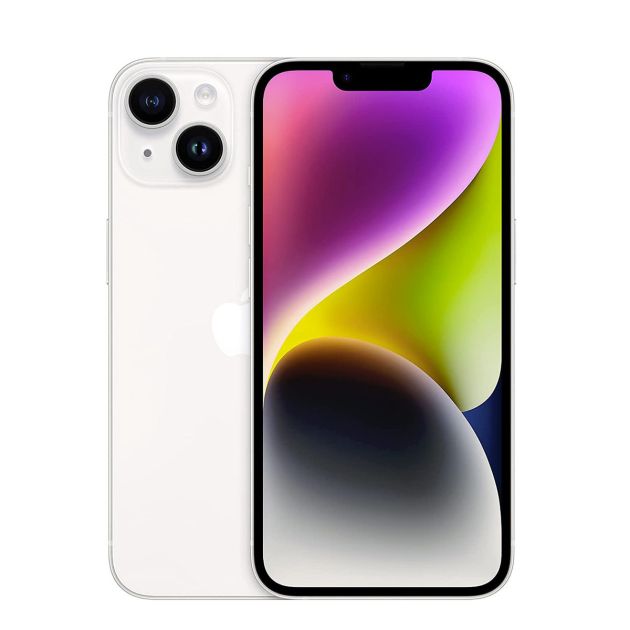 IPHONE 14 - 6,1" - 128 Go/4Go RAM - 2 sims physiques - Puce A15 Bionic - 4325mAh - 12 mois