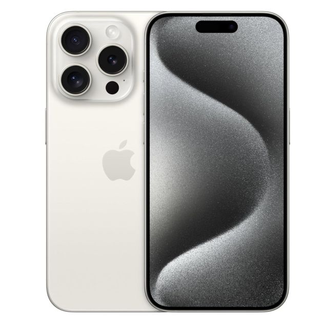 iPhone 15 Pro - 256 Go/8Go - 6,1" - Apple A17 Pro - 2 Nano SIM physique - 48 MP+12MP+12MP/12MP - 3274mAh - Garantie 12 mois 