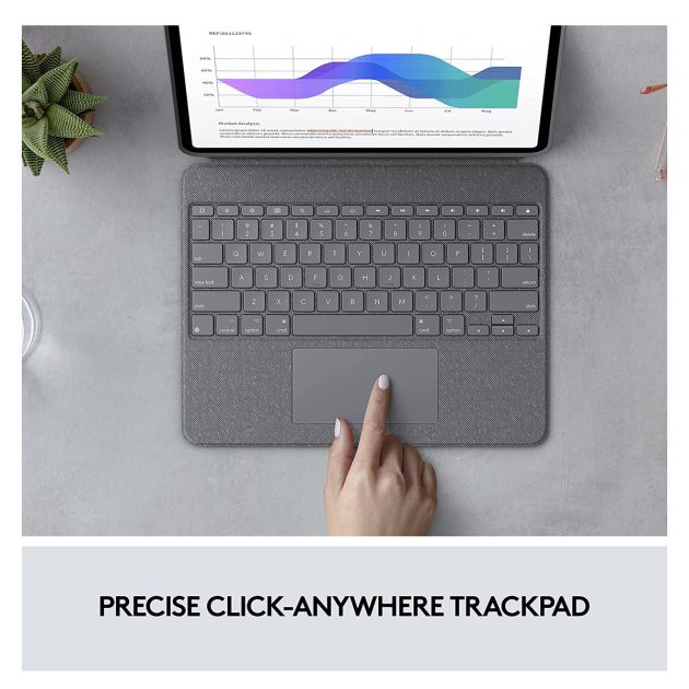 Logitech Combo Touch Etui clavier pour iPad Pro - 11 pouces (5ème génération - 2021) - Clavier rétroéclairé détachable avec béquille -  (LIVRAISON 5 a 10 JOURS)