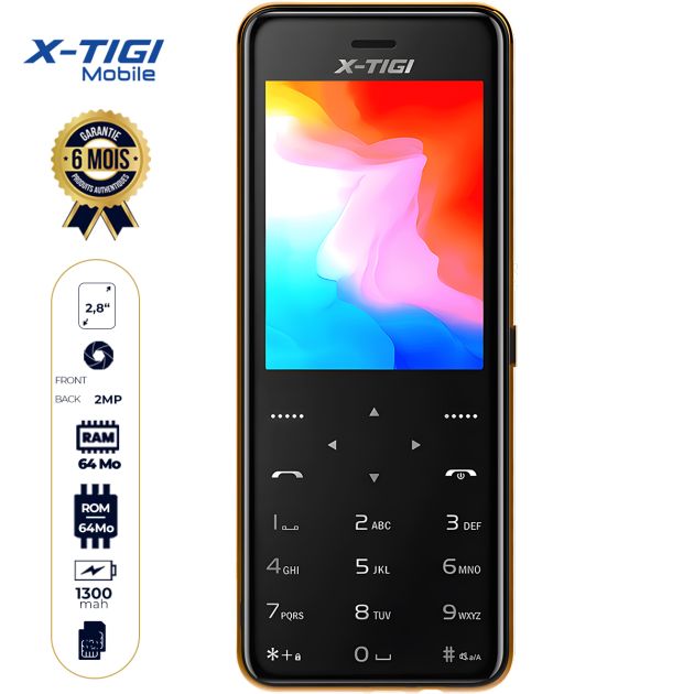 Téléphone Portable X-TIGI - Q10 - 2.8 pouces - double SIM - 1300mah  - Garantie 6 mois