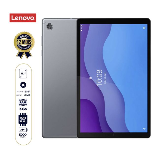 Tablette Lenovo Tab M10 GEN 2 - 10.1" -  32 Go/3Go RAM - 8MP/5MP - 5000mAh - Pochette avec clapet intégrée - Garantie 12 Mois