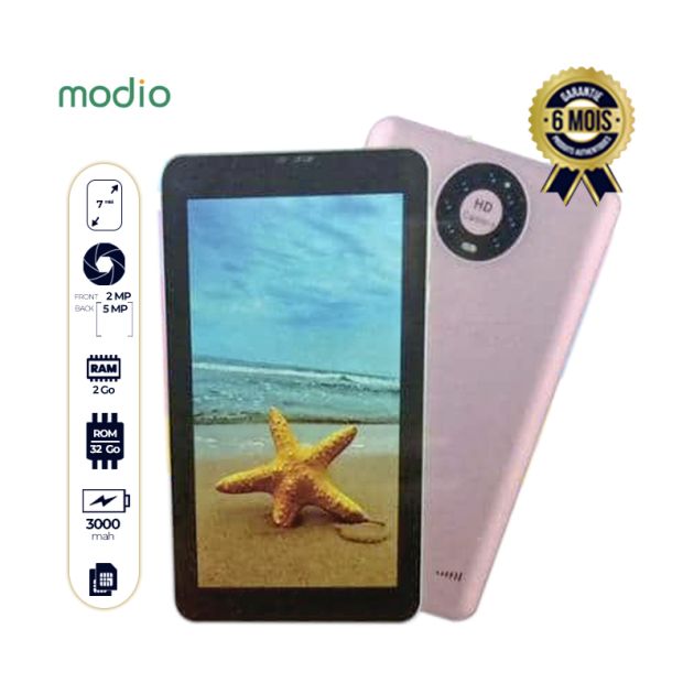 Tablette pour enfant - KIDS TAB MODIO M9 - 32Go/2Go - 7 pouces - 3000mAh - 4G - Dual sim - Garantie 6 mois