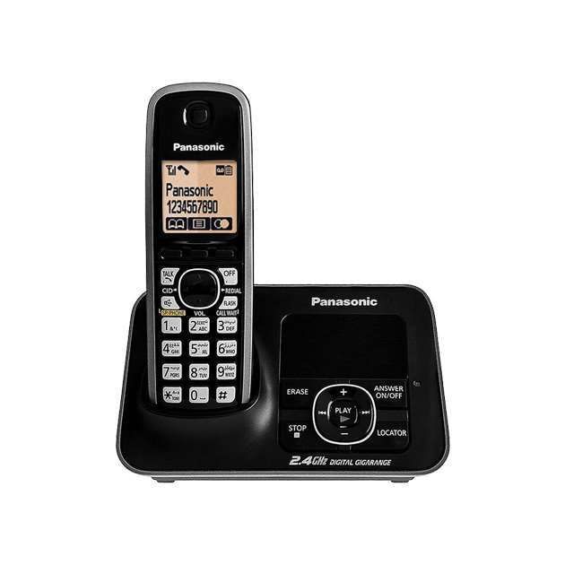 Panasonic KX-TG3721BX Cordles Phone, Black