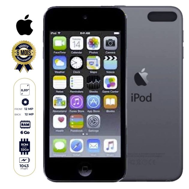 Apple ipod touch 6th génération - 32Go - 6 mois de garantie - noir