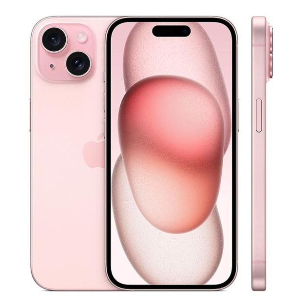 iPhone 15 - 256 Go/6Go RAM - 6,1" - Apple A16 Bionic  - Nano SIM physique et e-sim - 48 MP+12MP/12MP - 3349mAh - Garantie 12 mois