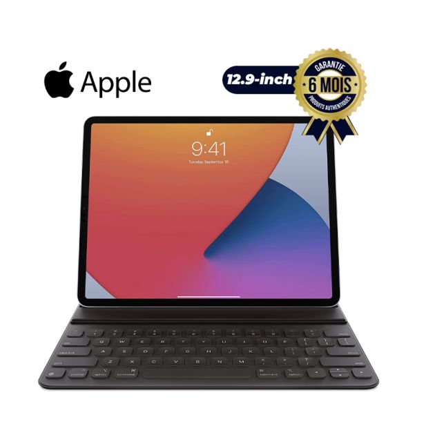 Apple Smart Keyboard Folio pour iPad Pro 12,9 pouces (5e, 4e et 3e génération) - Anglais américain - (LIVRAISON 5 a 10 JOURS) - 06 mois Garantie