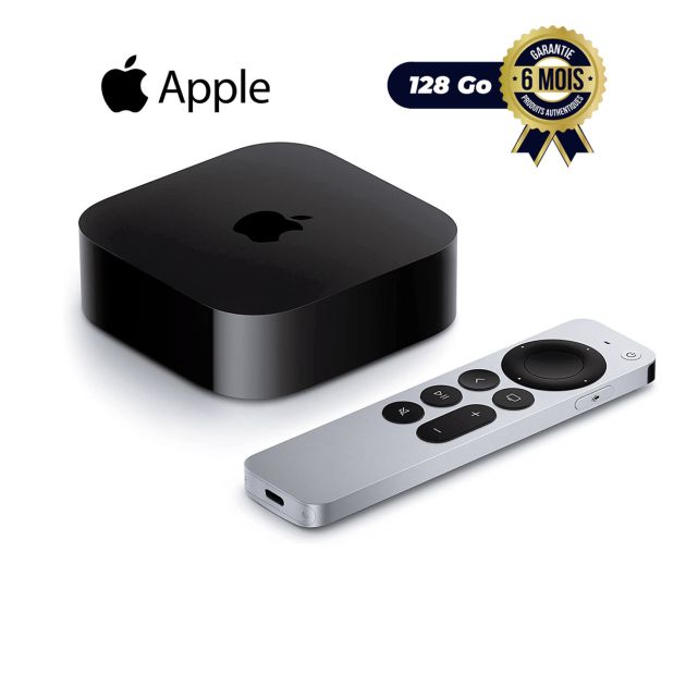Apple 2022 TV - 4K - 128 Go - Wi‑Fi + Ethernet 3e génération - Livré entre 03 et 06jours
