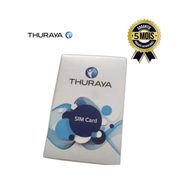 Carte SIM Thuraya - 5 mois de garantie
