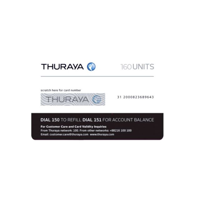 Crédit THURAYA - 160 Unités