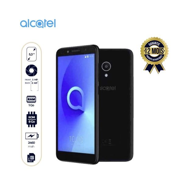 Smartphone Alcatel 1x Edition Go - 16Go / 1Go Ram - 5.3" -  4G LTE - 2460 mAh - Dual Sim - Bleu - 12 Mois