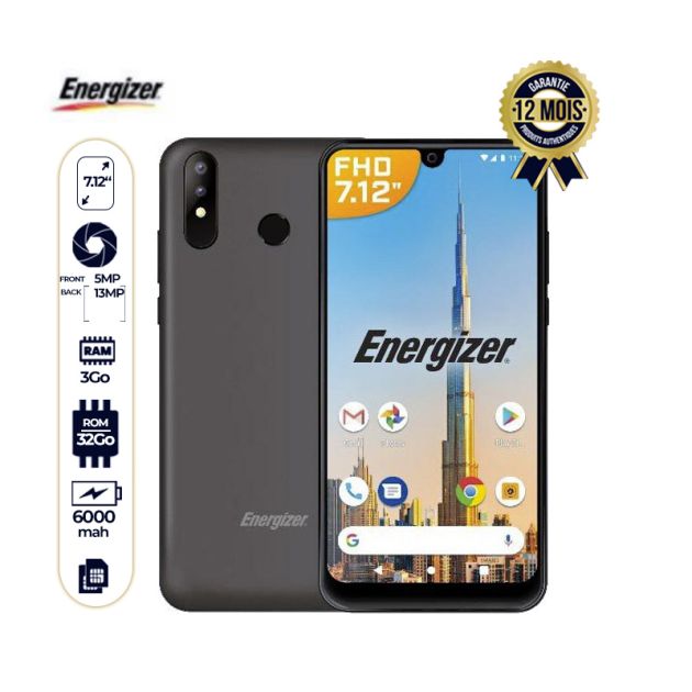 ENERGIZER ULTIMATE U710S - Smartphone -  32Go/3Go RAM - 7.12" - dual NANO SIM - 13MP/5MP - 6000mAh - Garantie 36 mois