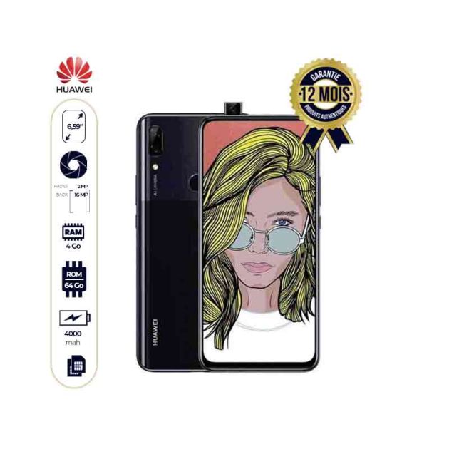Smartphone Huawei P Smart Z - 64/4Go Ram - 16MP+2MP/Motorized Pop-Up Camera 16MP