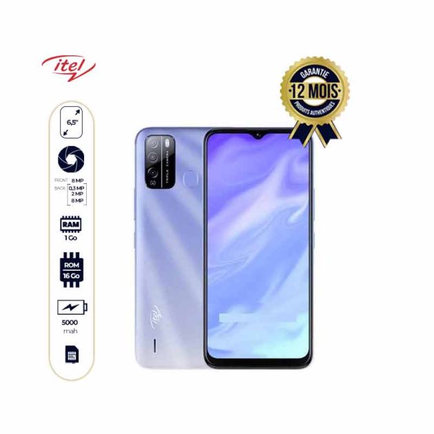 ITEL S16 - Smartphone - 6,5" - 16GB/1GB - 8MP+2MP+0.3MP/8MP - 5000mAh