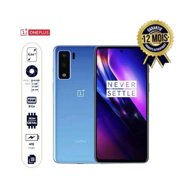 ONEPLUS NORD - 128 Go - 8 Go de RAM - 6,44'' - 4115mah - 12 Mois