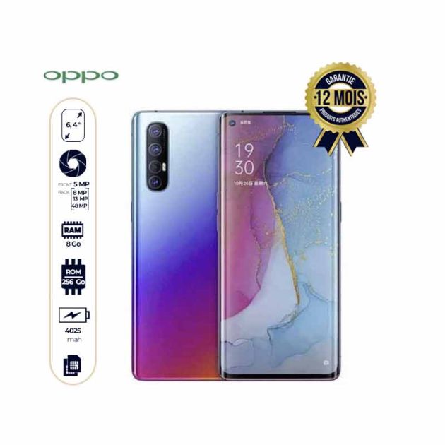 Smartphone Oppo Reno 3 Pro 256Gb + 8Gb - 64Mp - 4025Mah - 12Mois
