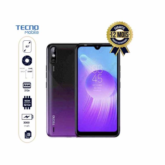 Smartphone Tecno Spark GO plus 6.1'' - 32gb+2Gb + ecouteurs bluetooth offert - 12 mois garantie