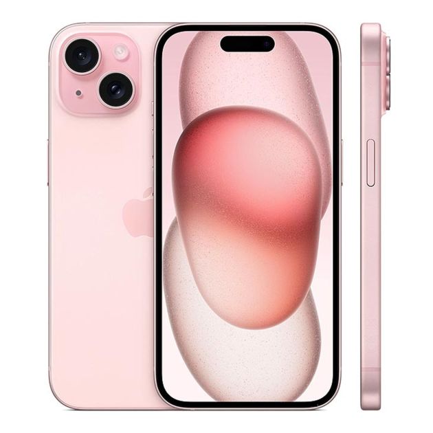 iPhone 15 - 128 Go/6Go RAM - 6,1" - Apple A16 Bionic  - Nano SIM physique et e-sim - 48 MP+12MP/12MP - 3349mAh - Garantie 12 mois 