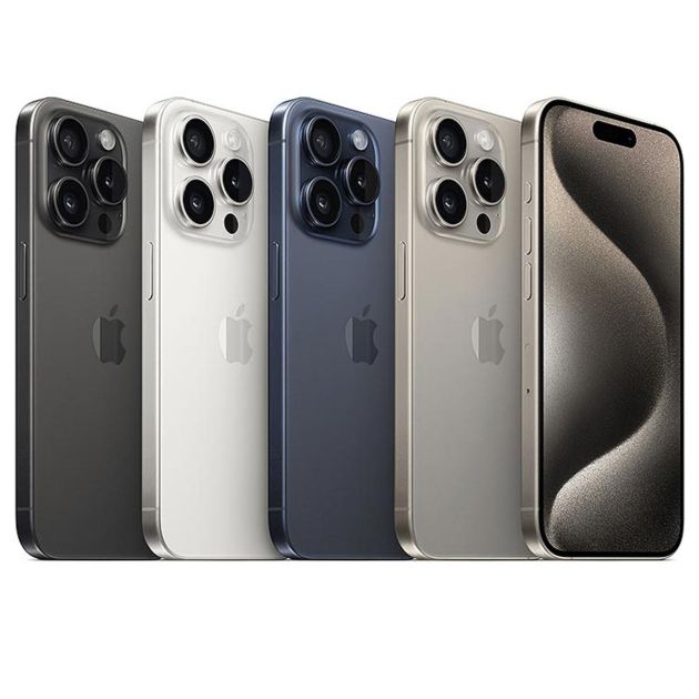 iPhone 15 Pro - 256 Go/8Go - 6,1" - Apple A17 Pro - 2 Nano SIM physique - 48 MP+12MP+12MP/12MP - 3274mAh - Garantie 12 mois 