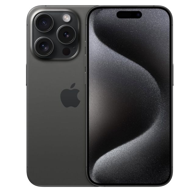 iPhone 15 Pro - 256 Go/8Go - 6,1" - Apple A17 Pro - 2 Nano SIM physique - 48 MP+12MP+12MP/12MP - 3274mAh - Garantie 12 mois 