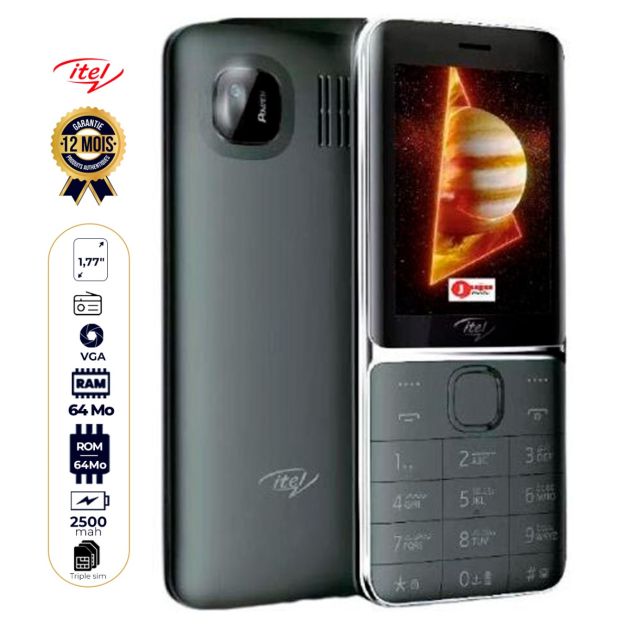 Itel it5260 - 1900mAh - 2.4'' - Dual sim - 12 mois de Garantie