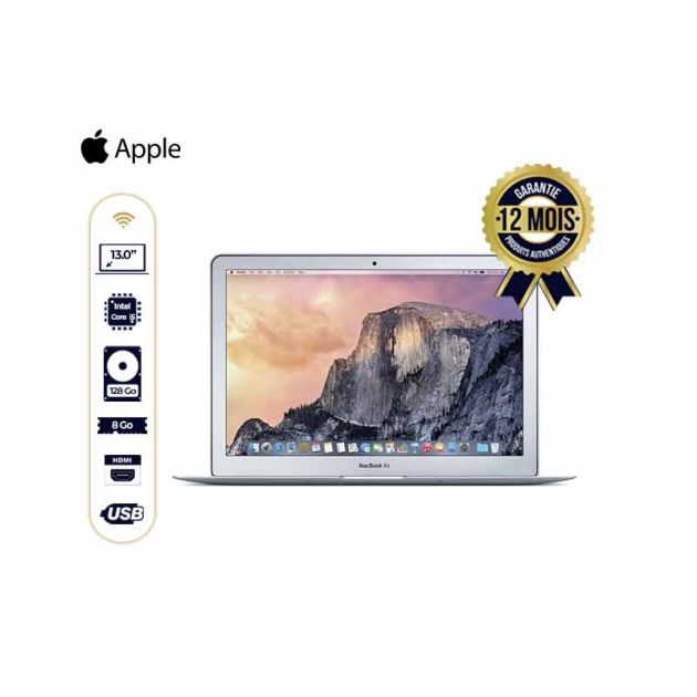 Apple MacBook Air 2017 - 13 - Intel Core i5 - 1.8GHz - 128 Go/8 Go Ram