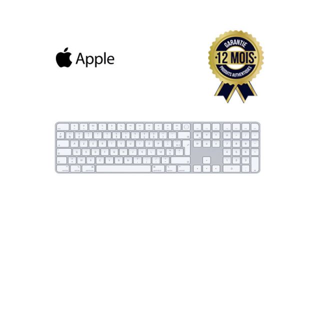 Magic Keyboard Touch ID et pavé numérique - Puce Apple - Français - 12 mois de garantie