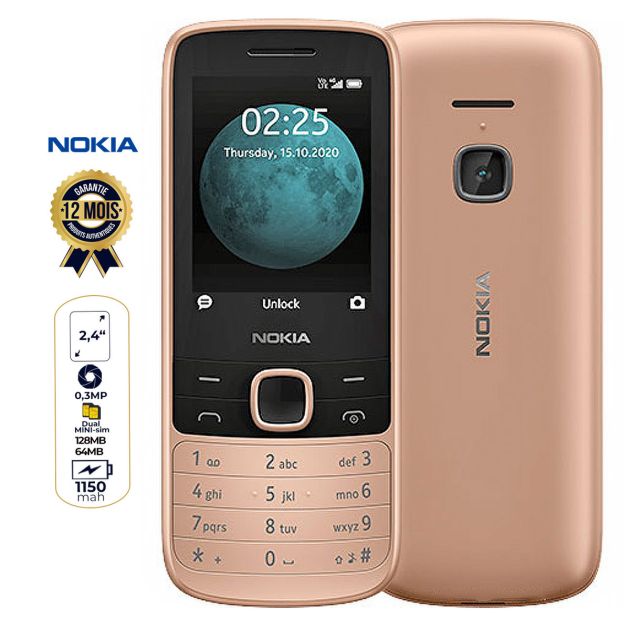 NOKIA 225 4G - 2,4" - Dual SIM - 1150mAh - Garantie 12 Mois