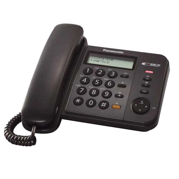 Panasonic KX-TS580 Téléphone Fixe Filaire – 3 Mois – noir