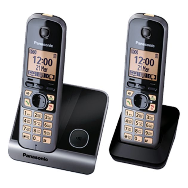 Téléphone sans fil Panasonic KX-TG6712 - Avec mains libres