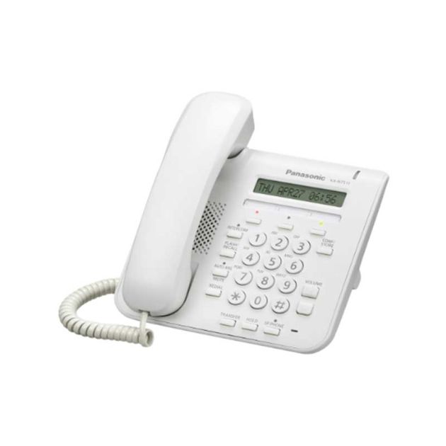 Panasonic KX-NT511 Téléphone Fixe Filaire – 3 Mois – Blanc