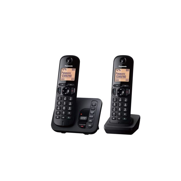 Panasonic KX-TGC222EB - Téléphone sans fil numérique Haut-parleur et mains libres