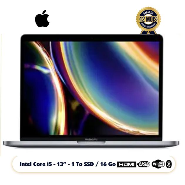  Apple MacBook Pro 2020 - 13" - 1To SSD/16Go RAM - Intel Core i5 - Mac OS - livraison 3 à 5 jours - 12 mois de garantie