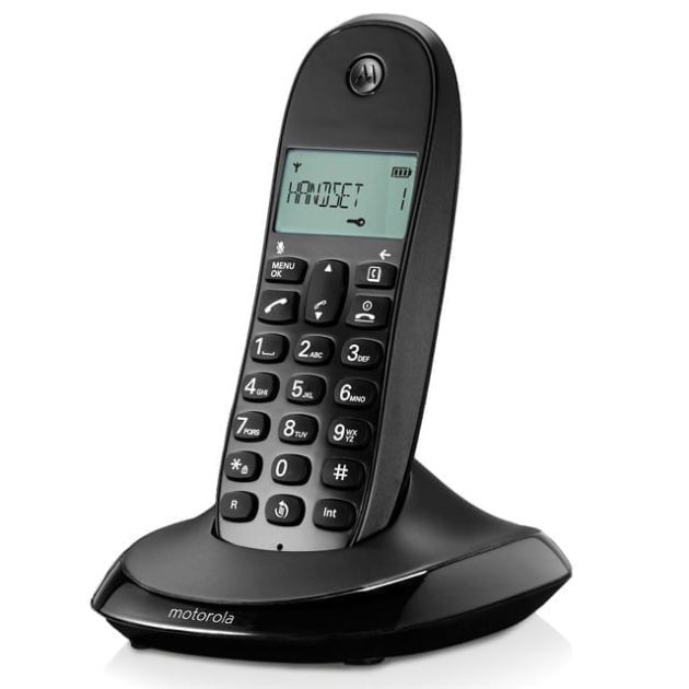 Motorola C1001LB - Téléphone fixe sans fil - Noir