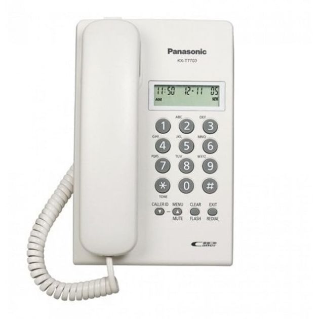 Panasonic KX-T7703X - Téléphone fixe - Blanc