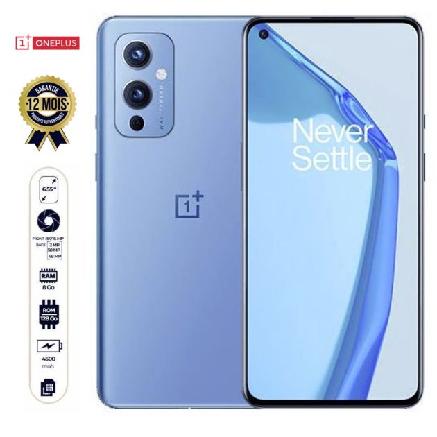 Smartphone ONEPLUS 9 -  128Go/8Go - 6.55" -  4500mAh -  48MP - 12mois de garantie