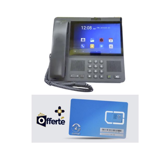 Téléphone fixe GSM SQ Mobile LS-200 + Offre Blue Booster ( SIM Blue + 3,5 Go de Data + Credit de 500 ) Offerte