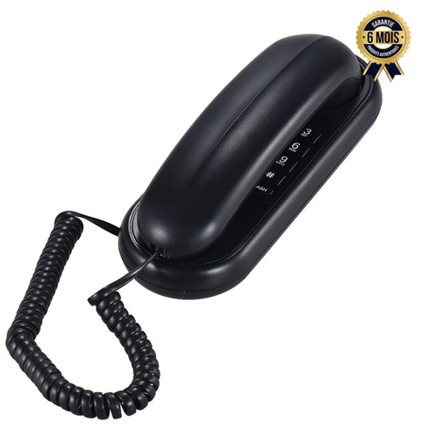 Téléphone fixe portable filaire - Eacam - Pour Domicile/Bureau/Hôtel - 6 Mois