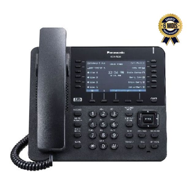 Panasonic KX-NT680 - Téléphone fixe propriétaire IP intuitif - 6 Mois