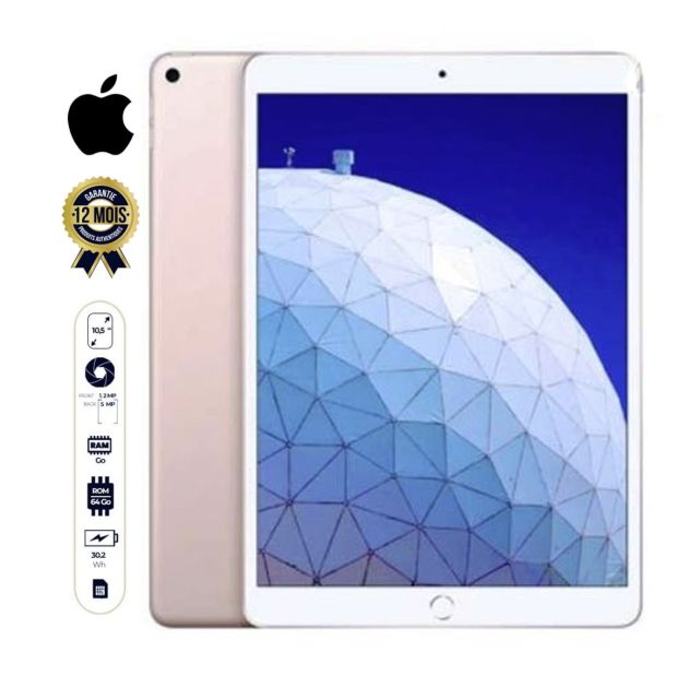 Tablette iPad Air 2019 - 10,5" - 64 Go - 8Mpx/7Mpx - gris sidéral 