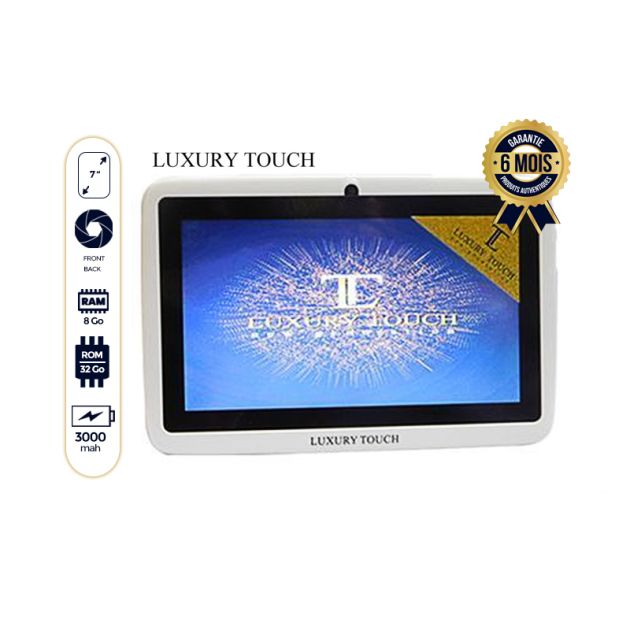 Tablette éducative kids tab luxury touch A88 - 7" - 16 Go/2 Go Ram - 3000 mAh - 6 mois de garantie