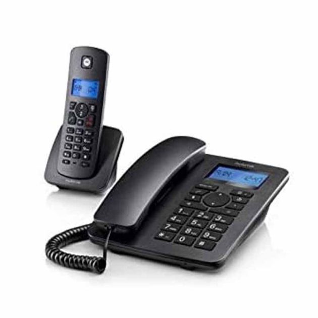 Motorola C4201-BLK - Téléphone Combiné Motorola Digital Filaire/Sans Fil - (lot de 2)